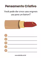 Atividade de pensamento criativo Atividade de pensamento criativo para 3º Ano, 2º Ano de Pensamento Criativo, Artes - Material educacional