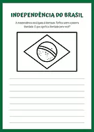 Redação sobre liberdade e o Dia da Independência do Brasil para 5º Ano de Datas Comemorativas, Língua Portuguesa, Independ...