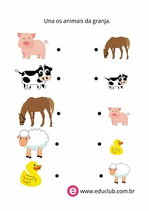 Atividade animais da roça