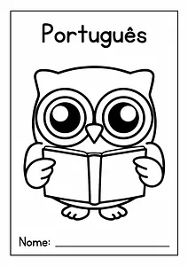 Capa de caderno para imprimir