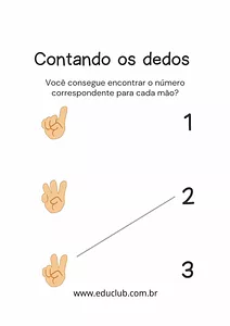 Atividades com os números 1 2 e 3 para Educação Infantil