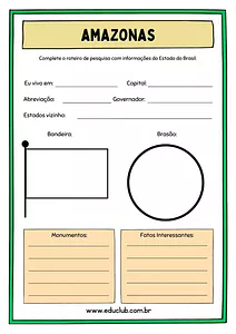 Atividade sobre Amazonas