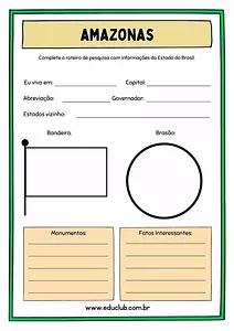 Atividade sobre Amazonas