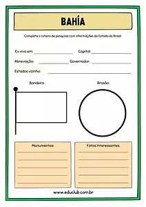 Atividade sobre Bahía