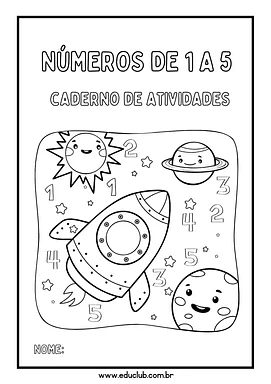 65 Atividades de números para Educação Infantil para Pré-Escola de Números, Matemática - Material educacional