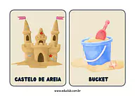Cartões do verão para Creche, Pré-Escola de Ciências, Estações do ano - Material educacional
