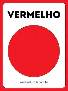 Cartaz das cores primárias