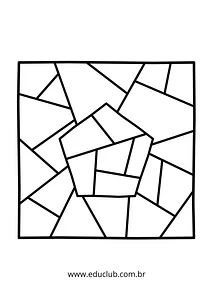 Mosaico para colorir