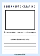 Como fazer um robô - Trabalhando o pensamento criativo Como fazer um robô - Trabalhando o pensamento criativo para 5º Ano, 4º Ano de Ciências, Programação, Pensamento Criativo, ...
