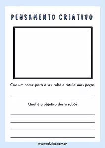 Como fazer um robô - Trabalhando o pensamento criativo