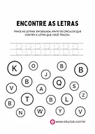 Encontre a letra e pinte