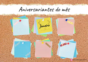 Aniversariantes do mês