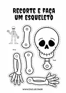 Atividade esqueleto humano para Educação Infantil