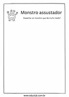 Desenhar monstro assustador