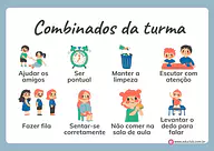 Combinados da turma para 3º Ano, 2º Ano, 1º Ano de Recursos Educativos, Para sala de aula - Material educacional