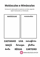 Classificação de letras maiúsculas e minúsculas