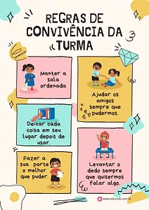 Regras de convivência da turma