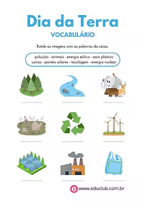 Atividade do Dia da Terra para completar