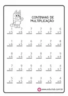 Continhas de multiplicação - Nível 1