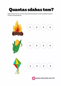 Quantas sílabas têm as palavras juninas?