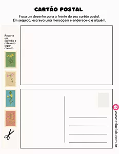 Como fazer um cartão postal