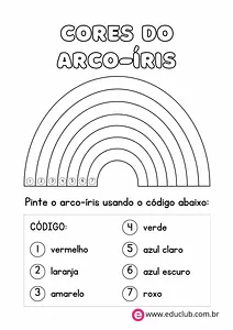 Cores do arco-íris