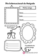 Atividade para o Dia da Amizade para 5º Ano, 4º Ano, 3º Ano, 2º Ano, 1º Ano de Datas Comemorativas - Material educacional