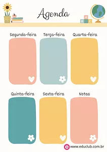 Agenda semanal escolar