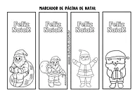 Marca página de Natal Marca página de Natal para 5º Ano, 4º Ano, 3º Ano, 2º Ano, 1º Ano de Datas Comemorativas, Natal, Crafts, Artes - Material ...