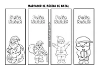 Marca página de Natal