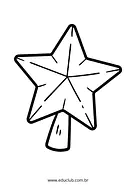 Estrela de Natal para colorir Estrela de Natal para colorir para Creche, Pré-Escola de Datas Comemorativas, Natal, Desenhos, Artes - Material educacional