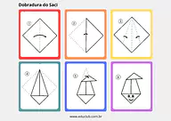 Dobradura do Saci Dobradura do Saci para 5º Ano, 4º Ano, 3º Ano, 2º Ano, 1º Ano de Datas Comemorativas, Crafts, Artes, Dia da Consciência Ne...