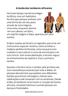 A lenda dos tambores africanos A lenda dos tambores africanos para 5º Ano, 4º Ano, 3º Ano, 2º Ano, 1º Ano de Lendas, Biblioteca - Material educacional