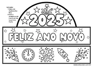 Atividade Ano Novo para Educação Infantil Atividade Ano Novo para Educação Infantil para Creche, Pré-Escola de Datas Comemorativas, Crafts, Ano Novo, Artes - Materi...