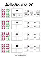 Adição e subtração 1 ano com desenhos  para 1º Ano de Operações básicas, Matemática - Material educacional