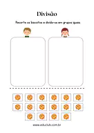 Continhas de divisão com desenhos para 3º Ano, 2º Ano de Operações básicas, Matemática - Material educacional