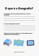O que é geografia? para 2º Ano, 1º Ano de Geografia - Material educacional