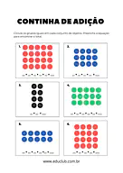 Atividade de adição 1 ano com desenhos para 1º Ano de Operações básicas, Matemática, Material Montessori, Material Dourado...