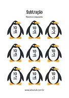 Continhas de adição com desenhos