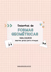 Desenhos de formas geométricas para colorir