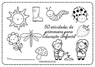 50 atividades da primavera para Educação Infantil para Creche, Pré-Escola de Ciências, Estações do ano - Material educacional