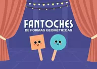 Fantoches de figuras geométricas para imprimir, recortar e brincar