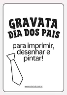 Gravata Dia dos Pais para imprimir e colorir para 2º Ano, 1º Ano, Pré-Escola de Datas Comemorativas, Dia dos Pais - Materi...