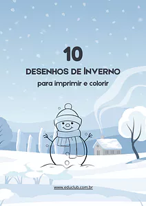 10 desenhos de inverno para colorir
