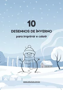 10 desenhos de inverno para colorir
