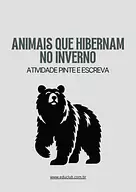 Atividade sobre animais que hibernam no inverno Atividade sobre animais que hibernam no inverno para 2º Ano, 1º Ano de Ciências, Seres Vivos - Material educacional