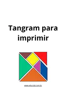 Tangram para imprimir Tangram para imprimir para Creche, Pré-Escola de Geometria, Figuras Geométricas - Material educacional
