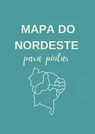 Mapa da região Nordeste para colorir