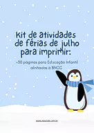 Kit de atividades de férias de julho para imprimir para 2º Ano, 1º Ano, Pré-Escola de Língua Portuguesa, Recursos Educativ...