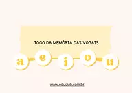 Jogo da memória das vogais para imprimir: Atividade gratuita para alfabetização